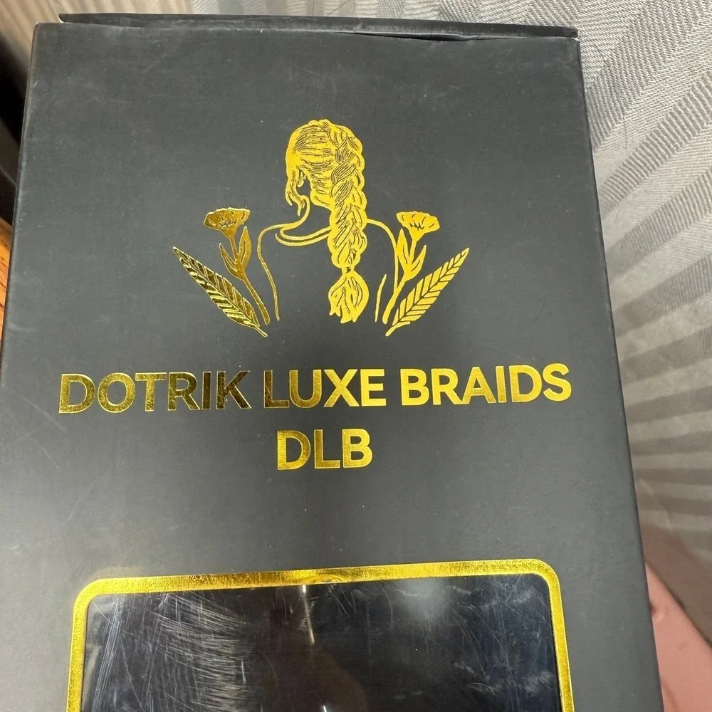 Dotrik Luxe Braids Boho Water Wave Premium Human‎ Hair Blend Black 3 Bundles DLB